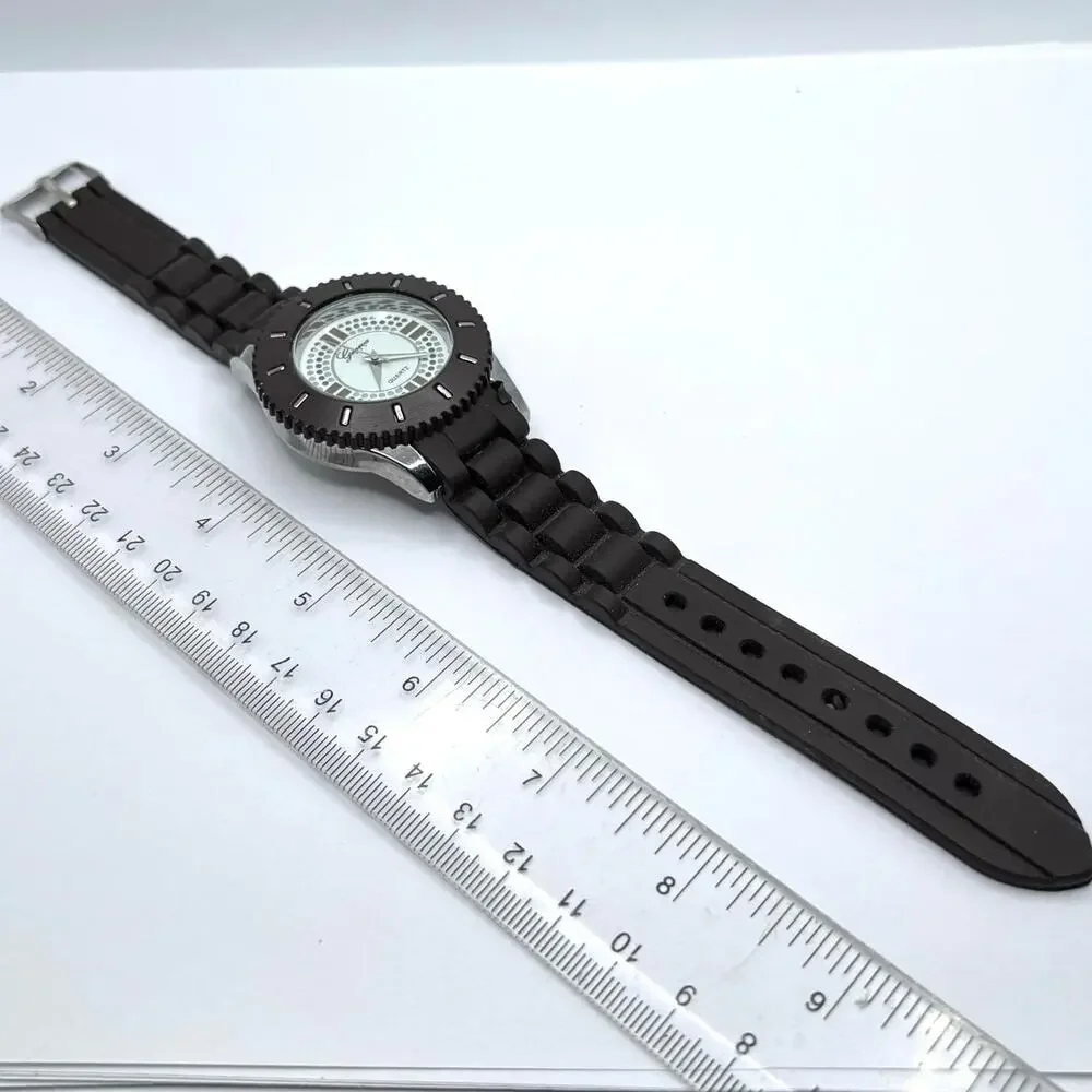 Brown & Silver Men's Watch